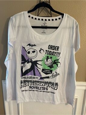 Nightmare Before Christmas Netherworld Women’s Pajama Top 2X